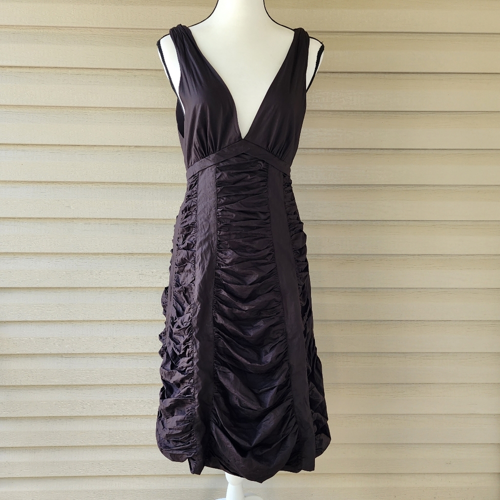 Marc Jacobs plunge neckline midi dress size 6 - Picture 2 of 14